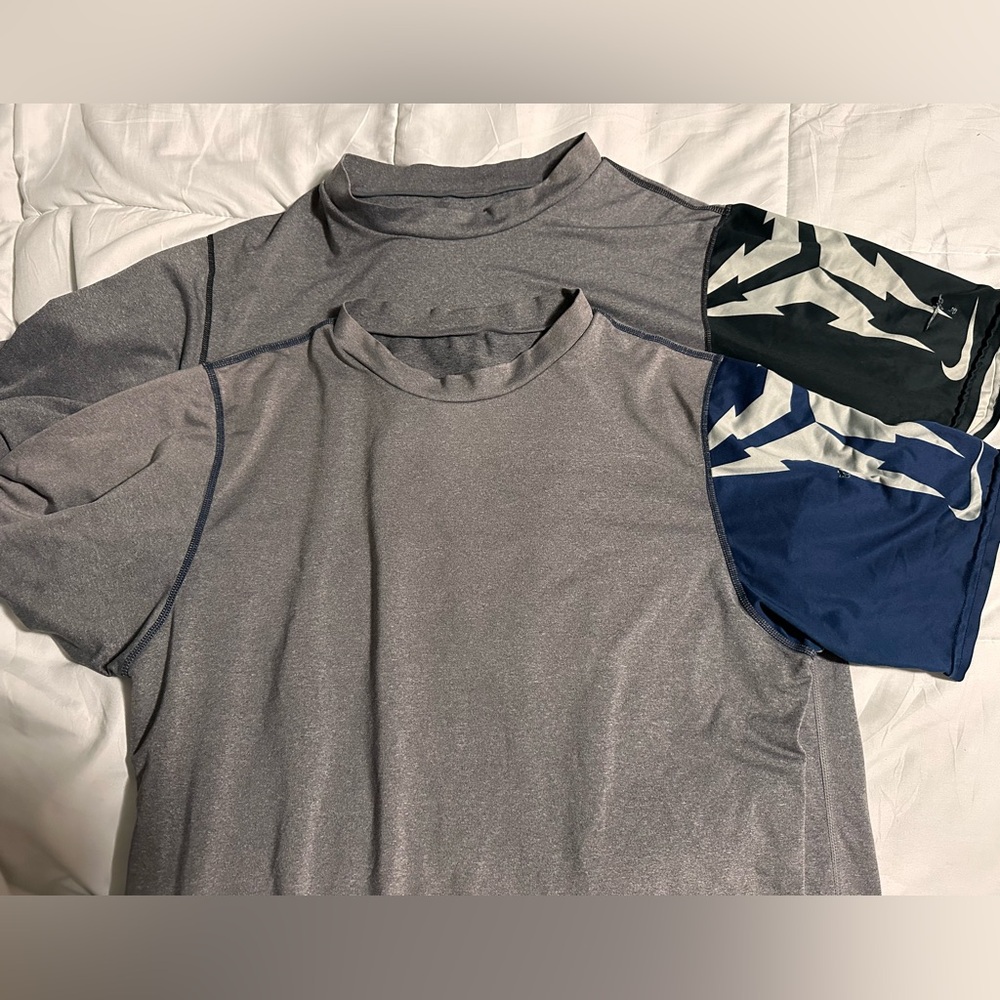 2 Nike compression shirts